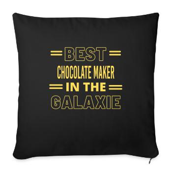 Best Ever IN THE GALAXIE CHOCOLATE MAKER - Sofa pillowcase 17,3'' x 17,3'' (45 x 45 cm) - black - Front