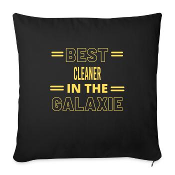 Das Beste aller Zeiten IM GALAXIE CLEANER - Sofakissenbezug 45 x 45 cm - Schwarz - Vorne