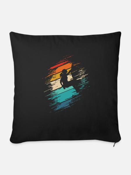 Kletterin - Sofakissenbezug 45 x 45 cm - Schwarz