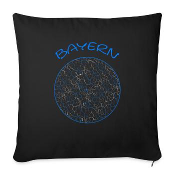 Bayern - Sofakissenbezug 45 x 45 cm - Schwarz - Vorne