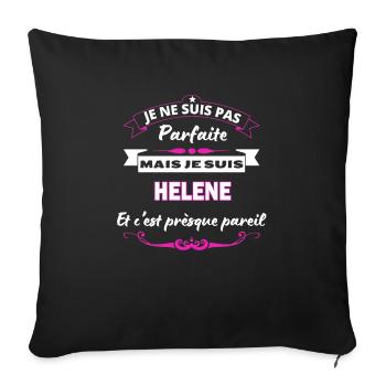 je ne suis pas Parfaite Helene - Housse de coussin décorative 45 x 45 cm - noir - Devant
