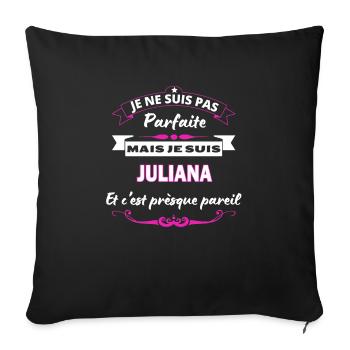 je ne suis pas Parfaite Juliana - Housse de coussin décorative 45 x 45 cm - noir - Devant