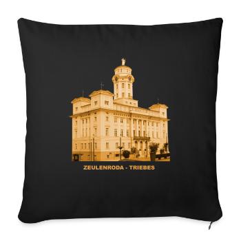 Zeulenroda Triebes Rathaus Vogtland Thüringen - Sofa pillowcase 17,3'' x 17,3'' (45 x 45 cm) - black - Front