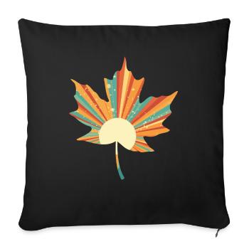 Retro sheet - Sofa pillowcase 17,3'' x 17,3'' (45 x 45 cm) - black - Front