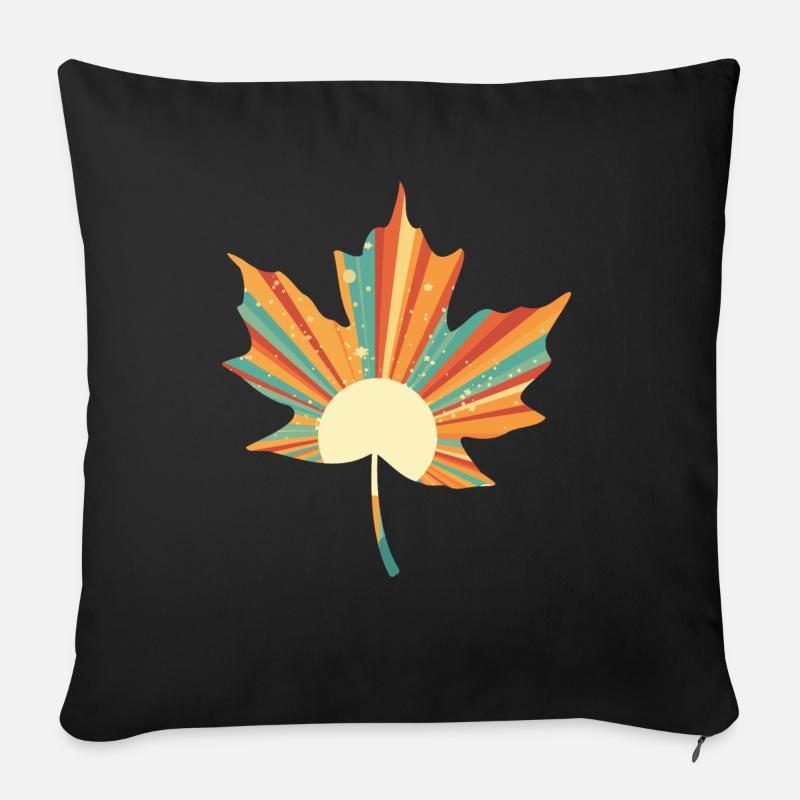 Retro-Bogen - Sofakissenbezug 45 x 45 cm - Schwarz