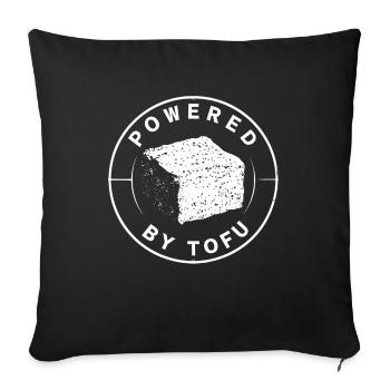 Tofu Lustiges - Sofakissenbezug 45 x 45 cm - Schwarz - Vorne