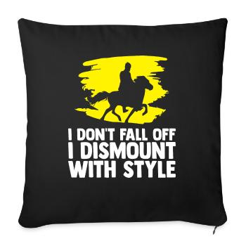 Horse Lover Horse Riding Horses - Sofa pillowcase 17,3'' x 17,3'' (45 x 45 cm) - black - Front
