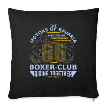 66 Adventures - Motors Of Bavaria - Sofa pillowcase 17,3'' x 17,3'' (45 x 45 cm) - black - Front