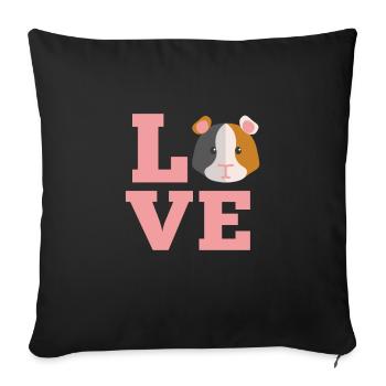 cobayes - Housse de coussin décorative 45 x 45 cm - noir - Devant