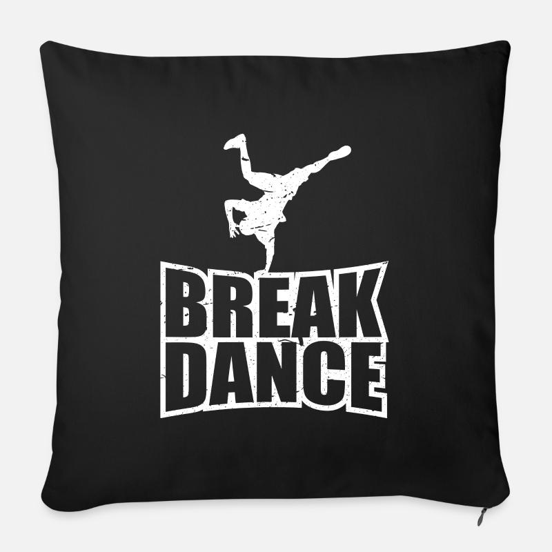 Breakdance Breakdancer Geschenk Kinder Junge Tanz - Sofakissenbezug 45 x 45 cm - Schwarz
