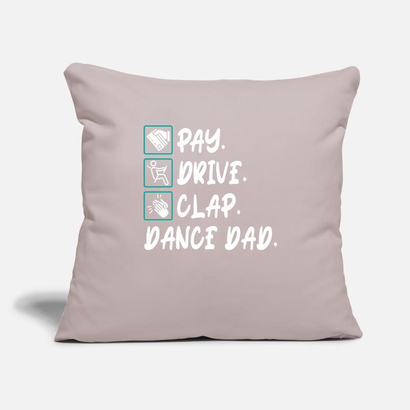 Pay Drive Clap Dance Dad Dancing Daddy Father's Day Sofa pillowcase 17,3'' x 17,3'' (45 x 45 cm)