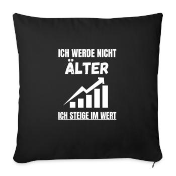 Lustiges Alter Geschenk Rente - Sofakissenbezug 45 x 45 cm - Schwarz - Vorne