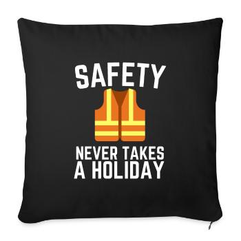 Incident Analyst Security Manager & Safety - Sofakissenbezug 45 x 45 cm - Schwarz - Vorne