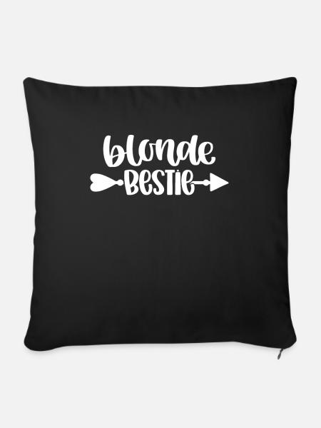 Blonde Bestie Blondes Crew - Sofakissenbezug 45 x 45 cm - Schwarz