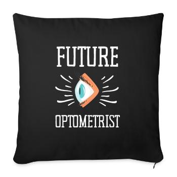 Ophthalmologist Optometrist Optometry And Optician - Sofa pillowcase 17,3'' x 17,3'' (45 x 45 cm) - black - Front