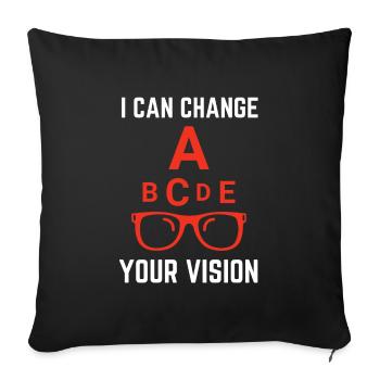Ophthalmologist Optometrist Optometry And Optician - Sofa pillowcase 17,3'' x 17,3'' (45 x 45 cm) - black - Front