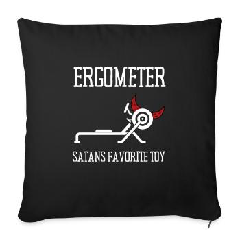 Erg Ergometer And Rowing Exercise Machine Rowing - Sofa pillowcase 17,3'' x 17,3'' (45 x 45 cm) - black - Front