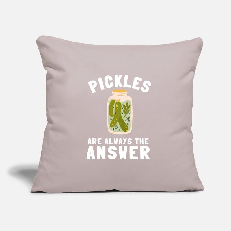 Cornichons Concombre Cornichon Lover Pot de cornichon en conserve Housse de coussin décorative 45 x 45 cm