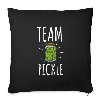 Pickles Cucumber Pickle Lover Pickle Jar Canned - Sofakissenbezug 45 x 45 cm - Schwarz - Vorne