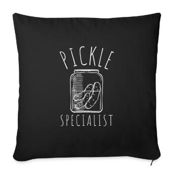 Pickles Cucumber Pickle Lover Pickle Jar Canned - Sofakissenbezug 45 x 45 cm - Schwarz - Vorne