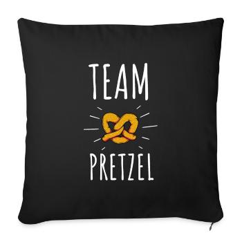 Pretzel Chocolate Covered Pretzels Sticks And - Sofakissenbezug 45 x 45 cm - Schwarz - Vorne