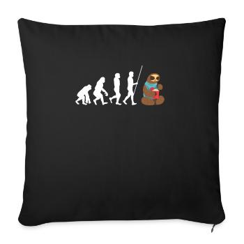 Popcorn Machine Movie Lover Theater Cinema - Sofa pillowcase 17,3'' x 17,3'' (45 x 45 cm) - black - Front