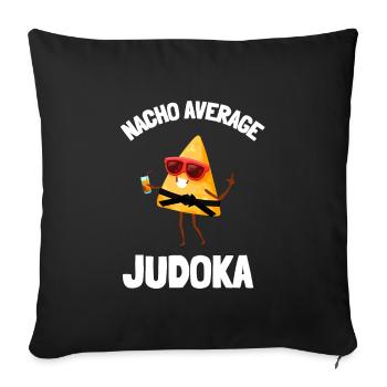 Judo Judoka Jiu Jitsu And Taekwondo Martial Arts - Sofa pillowcase 17,3'' x 17,3'' (45 x 45 cm) - black - Front