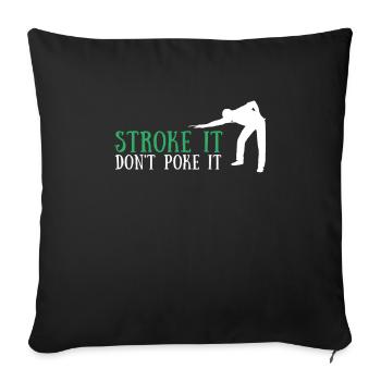 Pool Billiards Cue Sports And Snooker Tournament - Sofa pillowcase 17,3'' x 17,3'' (45 x 45 cm) - black - Front