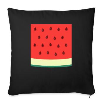 Melone Wassermelone Kostüm Fasching Karneval - Sofa pillowcase 17,3'' x 17,3'' (45 x 45 cm) - black - Front