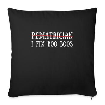 Pediatric Pediatrician Pediatrics Nurse Toddle - Sofa pillowcase 17,3'' x 17,3'' (45 x 45 cm) - black - Front