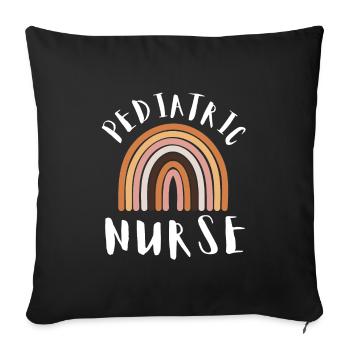 Pediatric Pediatrician Pediatrics Nurse Toddle - Sofa pillowcase 17,3'' x 17,3'' (45 x 45 cm) - black - Front