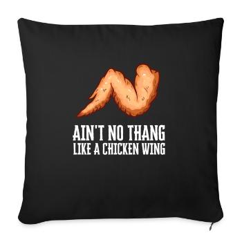 Chicken Wings Fried Chicken And Chicken Nuggets - Sofakissenbezug 45 x 45 cm - Schwarz - Vorne