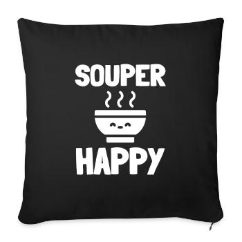Canned Soup Liquid Food Cook Restaurant Food Lover - Sofakissenbezug 45 x 45 cm - Schwarz - Vorne