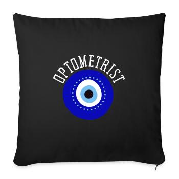 Ophthalmologist Optometrist Optometry And Optician - Sofa pillowcase 17,3'' x 17,3'' (45 x 45 cm) - black - Front