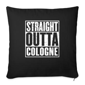 Tout droit sorti de Cologne Vintage - Housse de coussin décorative 45 x 45 cm - noir - Devant
