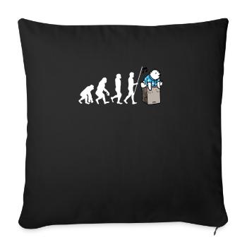Cajon Box Drum Instrument Peruvian Cajon - Sofa pillowcase 17,3'' x 17,3'' (45 x 45 cm) - black - Front