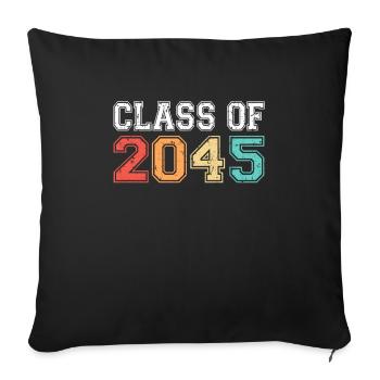 Klasse von 2045 Abschluss Retro Vintage - Sofakissenbezug 45 x 45 cm - Schwarz - Vorne