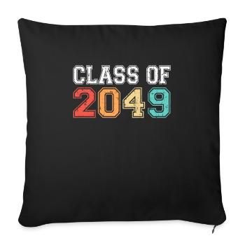 Class Of 2049 Graduation Retro Vintage - Sofa pillowcase 17,3'' x 17,3'' (45 x 45 cm) - black - Front