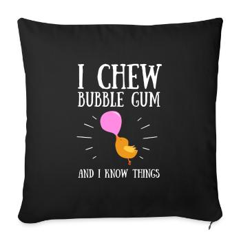 Bubble Gum Gumball Sweet Candy Machine Bubblegum - Housse de coussin décorative 45 x 45 cm - noir - Devant