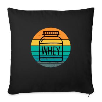 Supplementation Weight Lifting Joint Supplement - Sofa pillowcase 17,3'' x 17,3'' (45 x 45 cm) - black - Front