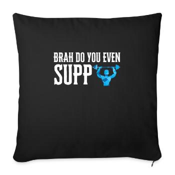 Supplementation Weight Lifting Joint Supplement - Sofa pillowcase 17,3'' x 17,3'' (45 x 45 cm) - black - Front