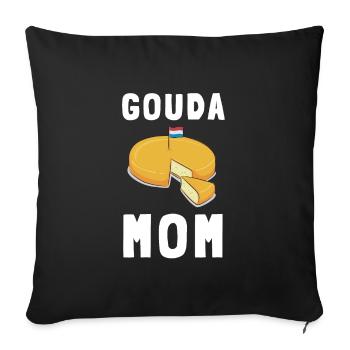Cheesemonger Cheese Maker Gouda Lover - Sofakissenbezug 45 x 45 cm - Schwarz - Vorne