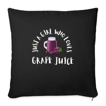 Organic Grape Juice Bottles - Sofakissenbezug 45 x 45 cm - Schwarz - Vorne