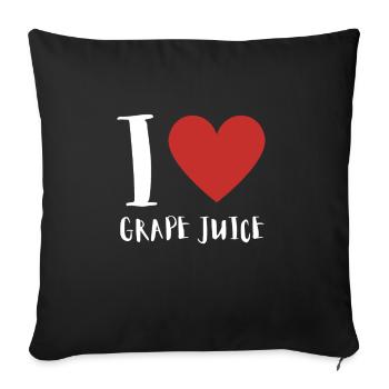 Organic Grape Juice Bottles - Sofakissenbezug 45 x 45 cm - Schwarz - Vorne