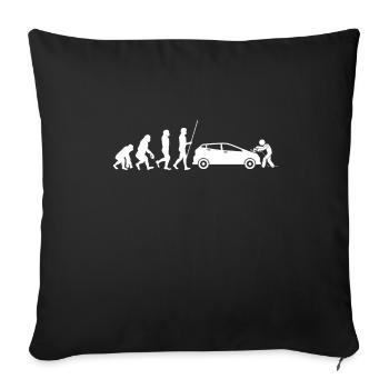 Mobile Car Polisher Waxer Interior Car Detailer - Sofa pillowcase 17,3'' x 17,3'' (45 x 45 cm) - black - Front