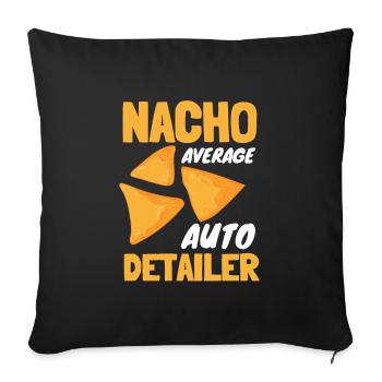 Mobile Car Polisher Waxer Interior Car Detailer - Sofa pillowcase 17,3'' x 17,3'' (45 x 45 cm) - black - Front