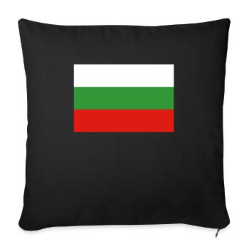 Official Bulgaria Flag Bulgarian Country Pride - Sofa pillowcase 17,3'' x 17,3'' (45 x 45 cm) - black - Front