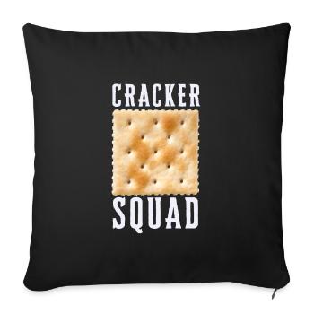 Rosemary Crab Cracker And Flatbread Salty Cracker - Sofakissenbezug 45 x 45 cm - Schwarz - Vorne