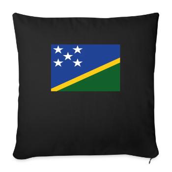 Official Solomon Flag Solomon Country Pride - Sofa pillowcase 17,3'' x 17,3'' (45 x 45 cm) - black - Front