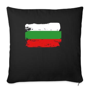 Official Bulgaria Flag Bulgarian Country Pride - Sofa pillowcase 17,3'' x 17,3'' (45 x 45 cm) - black - Front